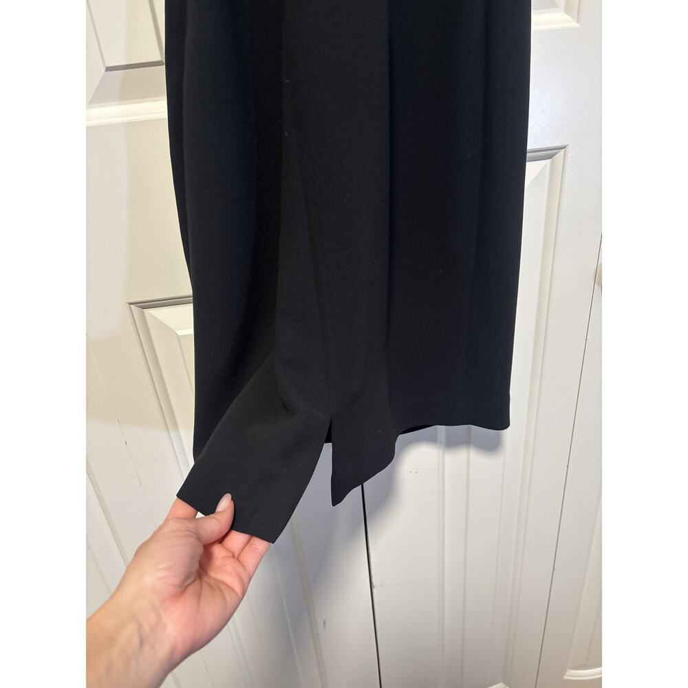 Maggy London Black White Accent Midi Dress Size 8 - Picture 9 of 9